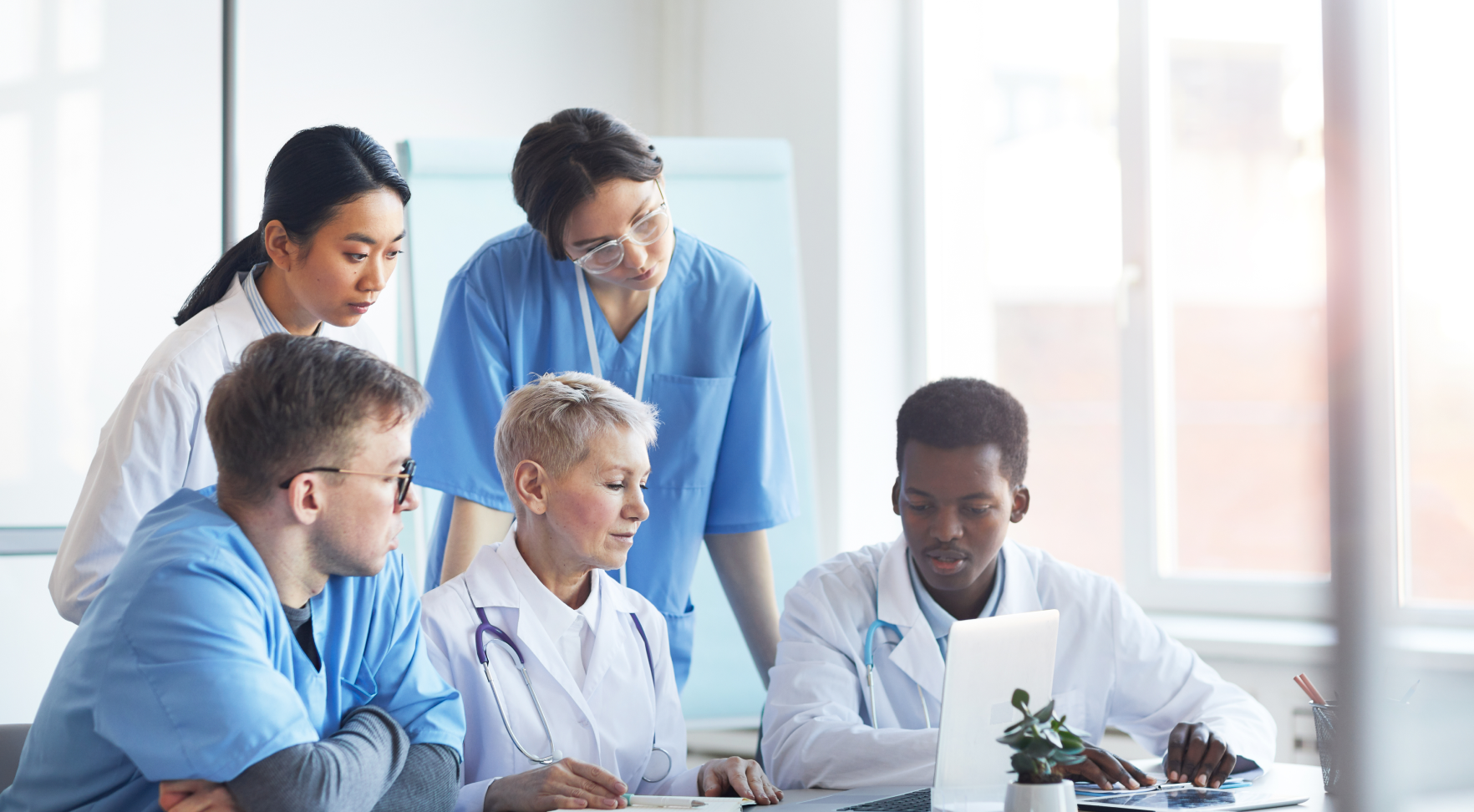 How can group practices set themselves apart in a competitive healthcare industry?